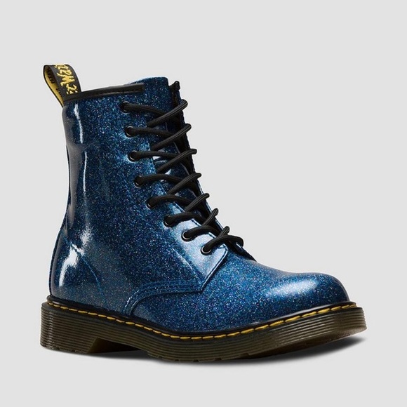 blue glitter doc martens